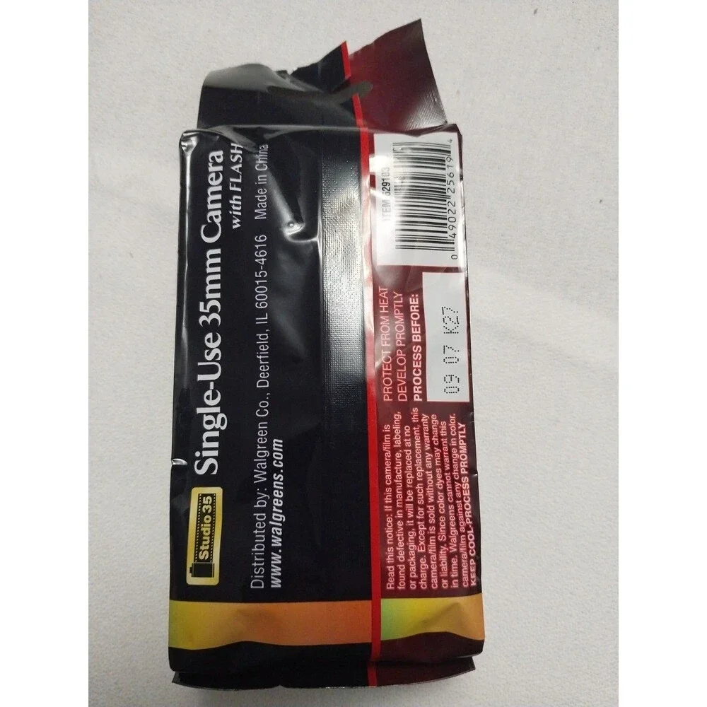 WALGREENS 35mm Camera W/ Flash Studio 35 Preloaded 400 Speed SEALED F/S